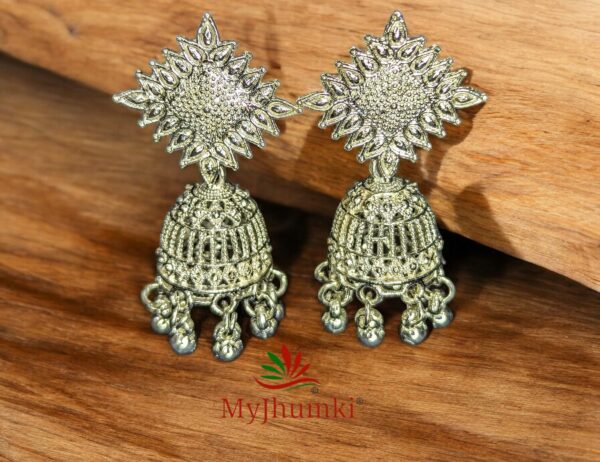 Oxidised Jhumka Earring For Women